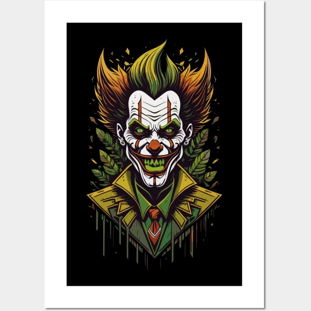 Psychotic Clown Wall Art by DeathAnarchy